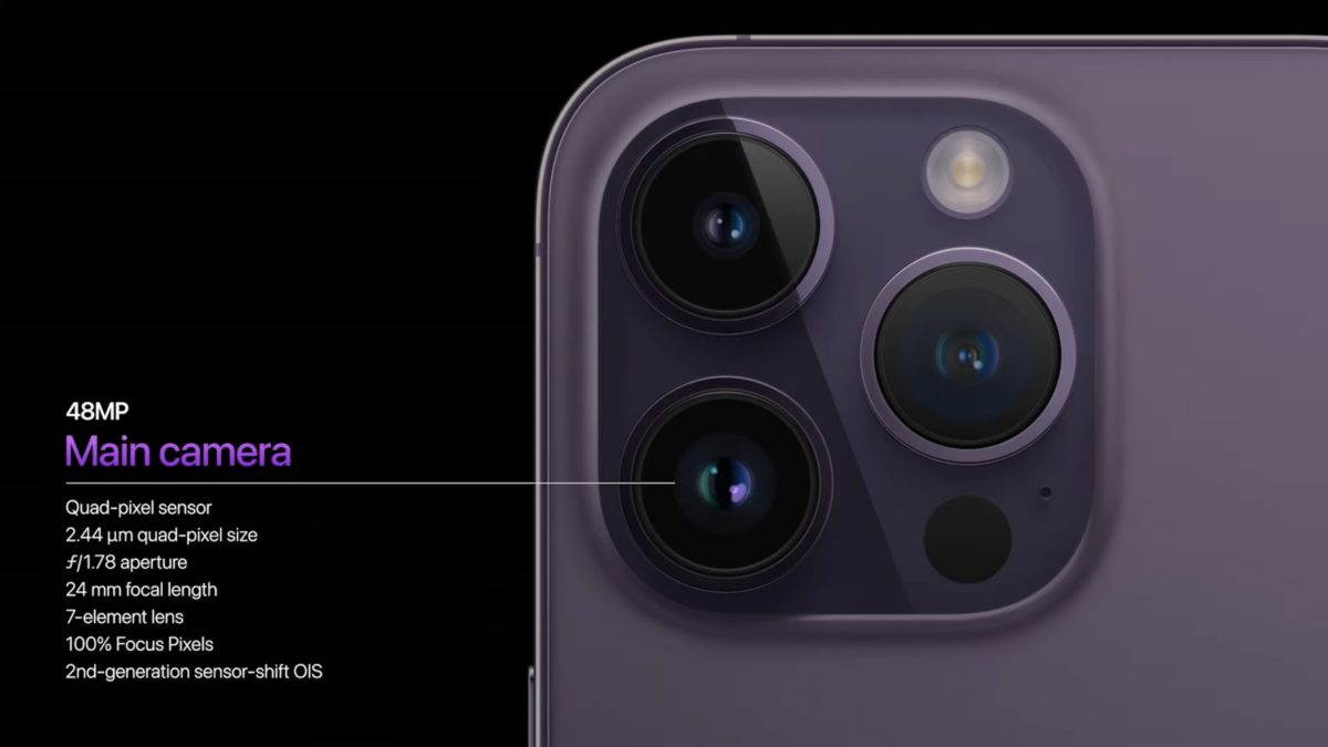 Apple Event 2022 iphone 14 pro main camera