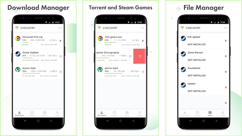 Checketry is one of the best android download managers