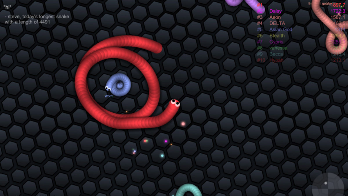 Slitherio screenshot