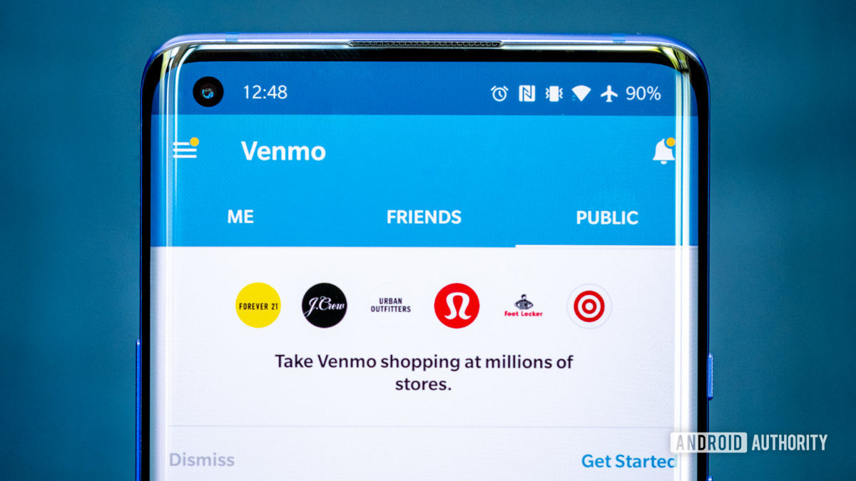 Venmo app on phone 2