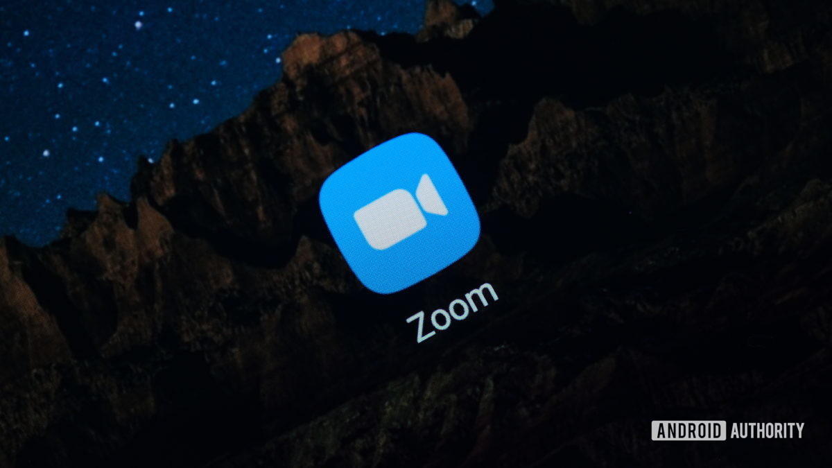 Zoom App logo on phone