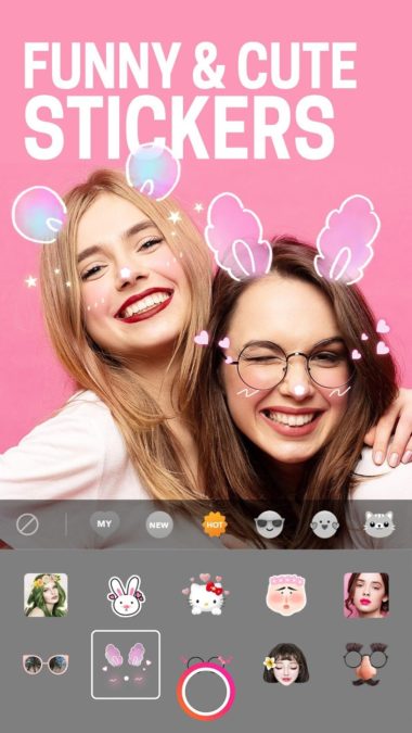 beauty plus play store stickers
