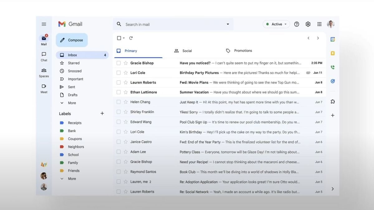 gmail chat spaces meet